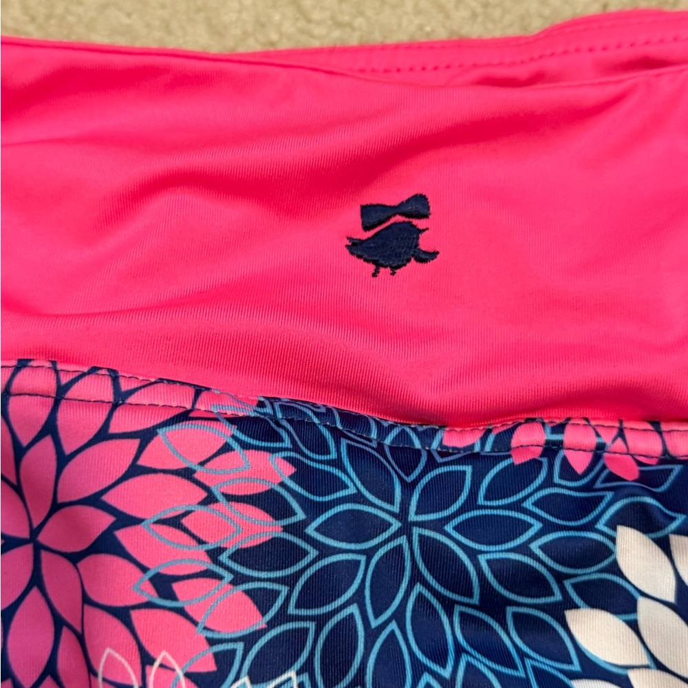 Birdies and Bows Bright Floral Navy & Pink Skort - Picture 4 of 7